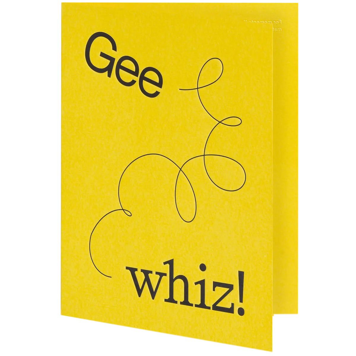 Gee Whiz! Card
