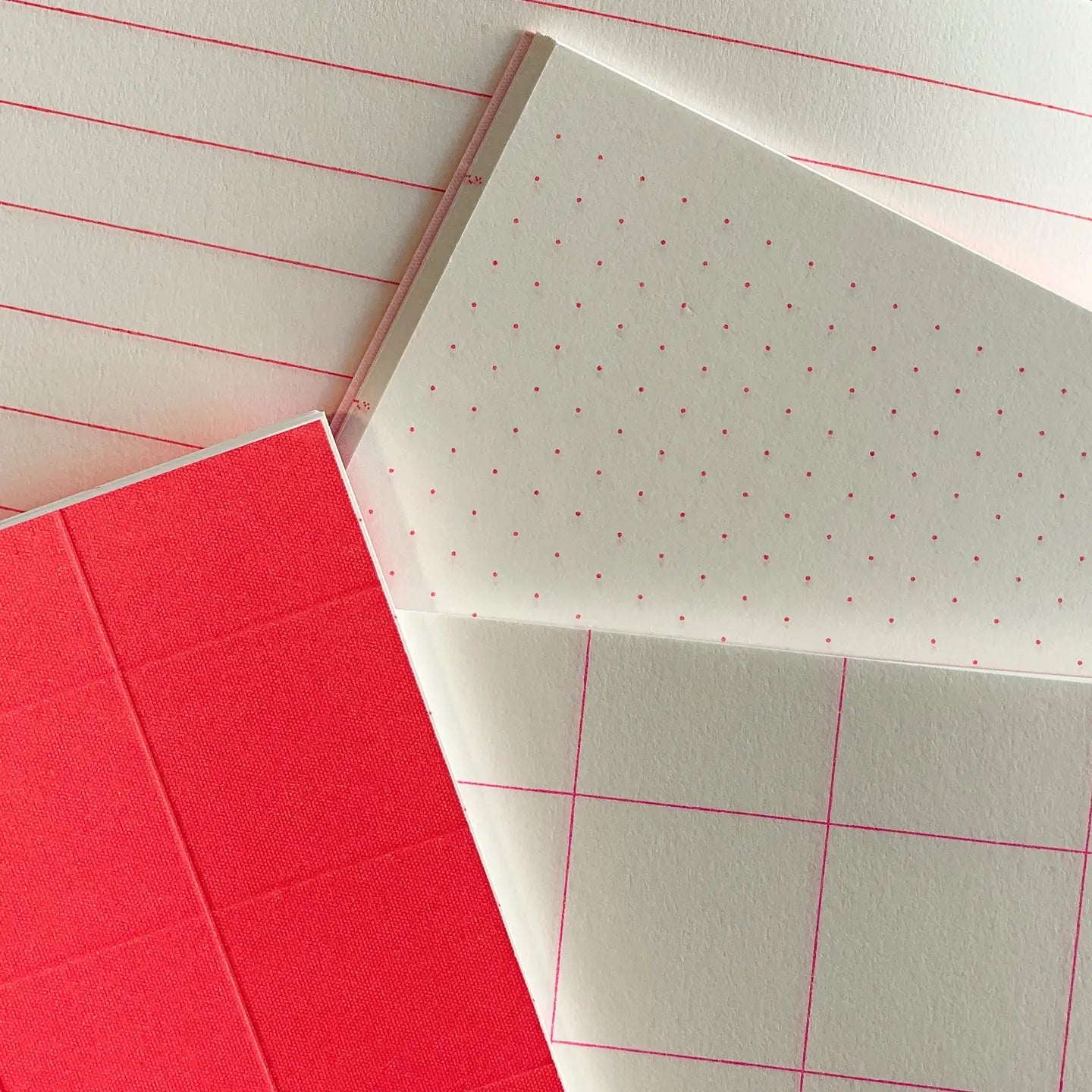 Grid Neon Pink Notebook