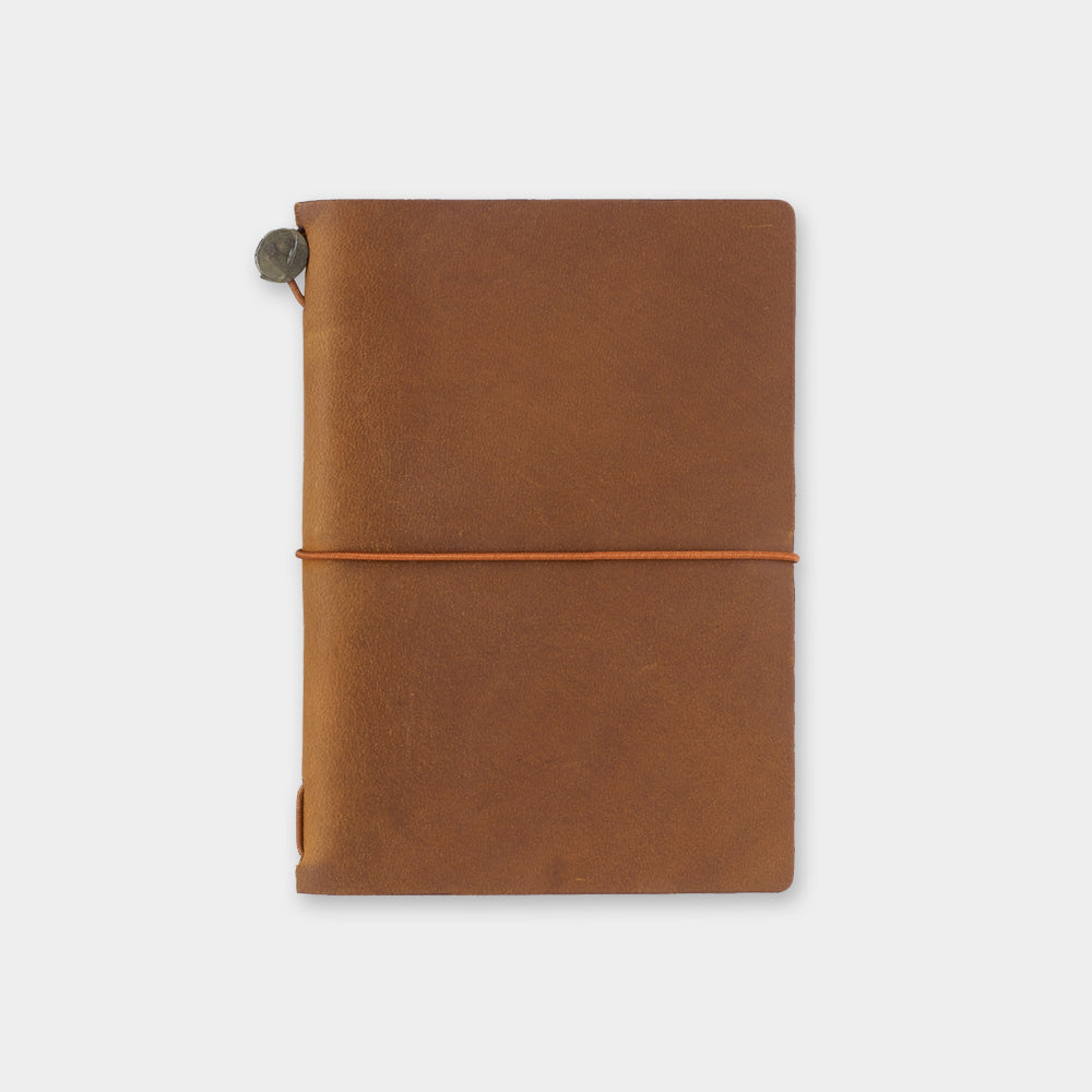 Traveler's Notebook Leather Cover Starter Kit - Camel - Passport Size
