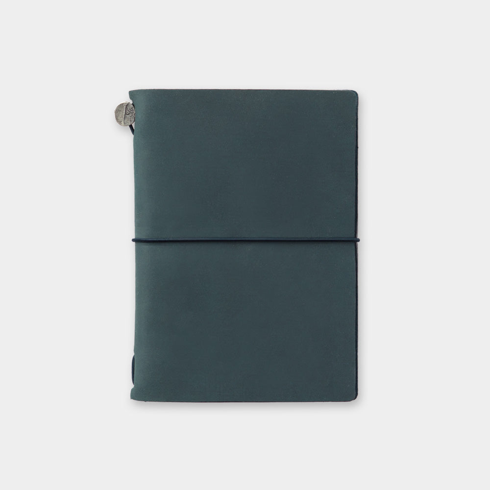 Traveler's Notebook Leather Cover Starter Kit - Blue - Passport Size