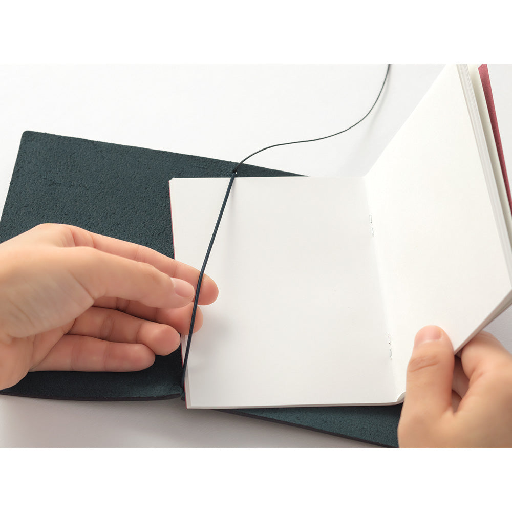 Traveler's Notebook Leather Cover Starter Kit - Blue - Passport Size