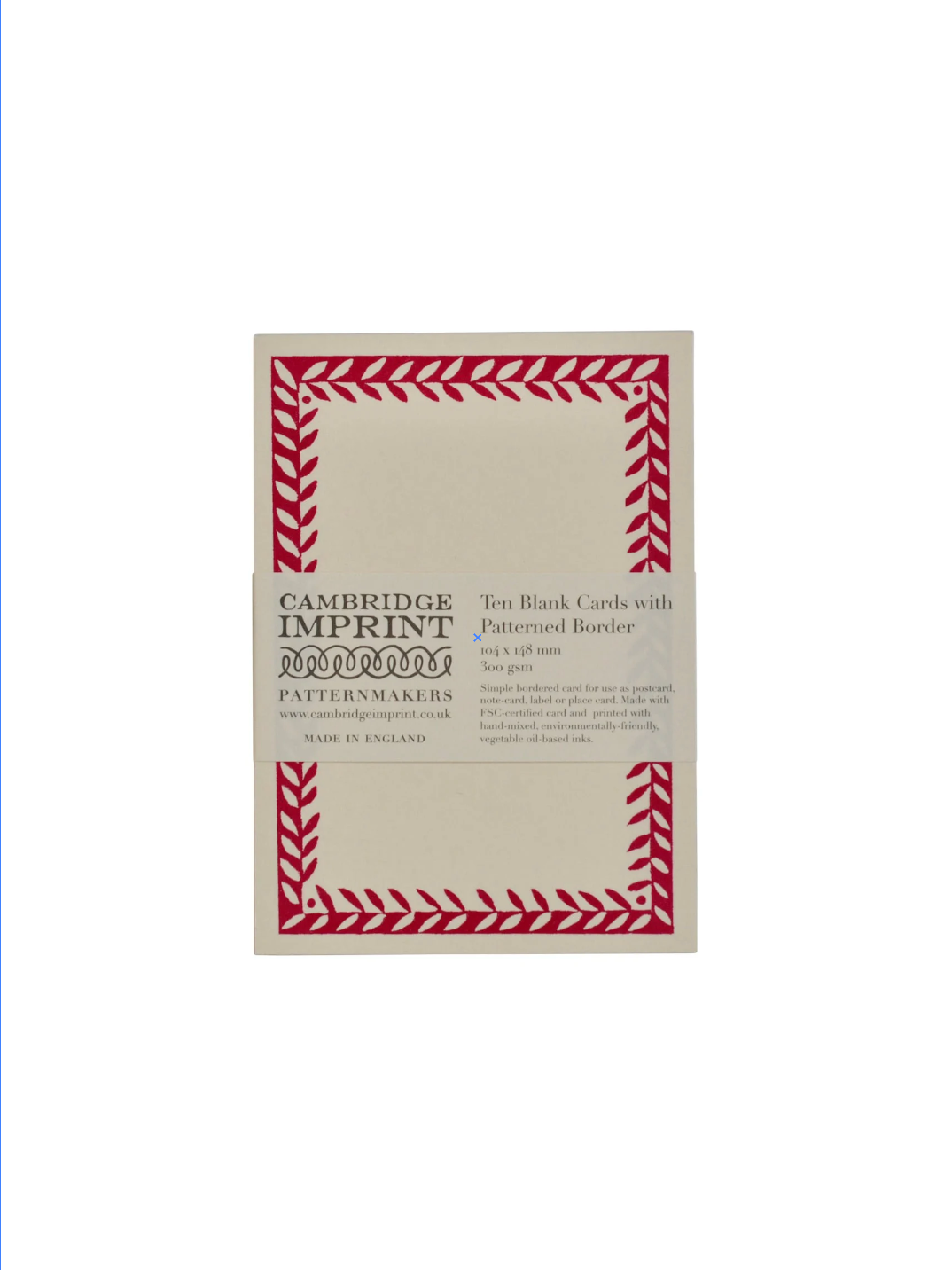 10 Postcards with Patterned Border