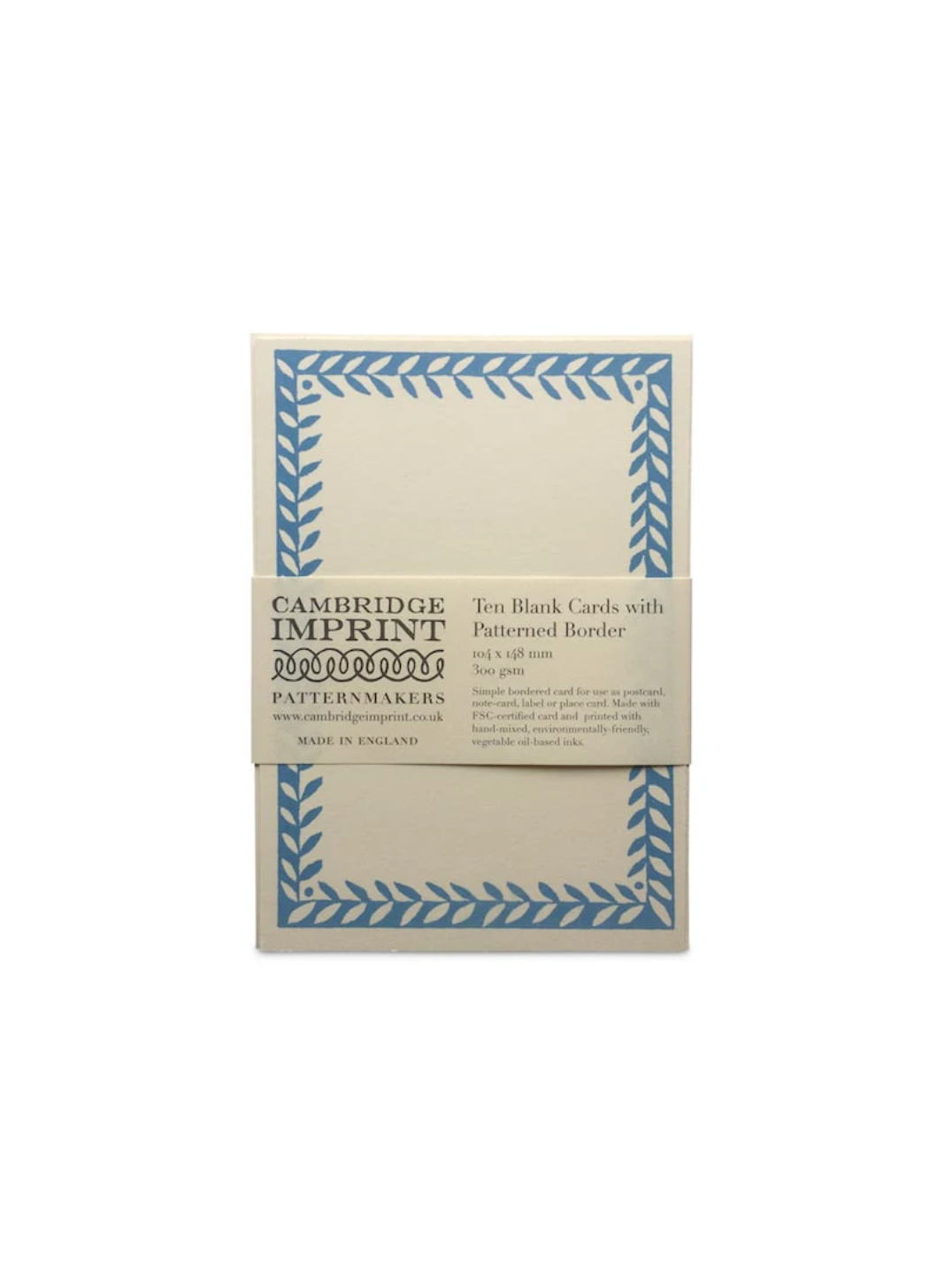 10 Postcards with Patterned Border