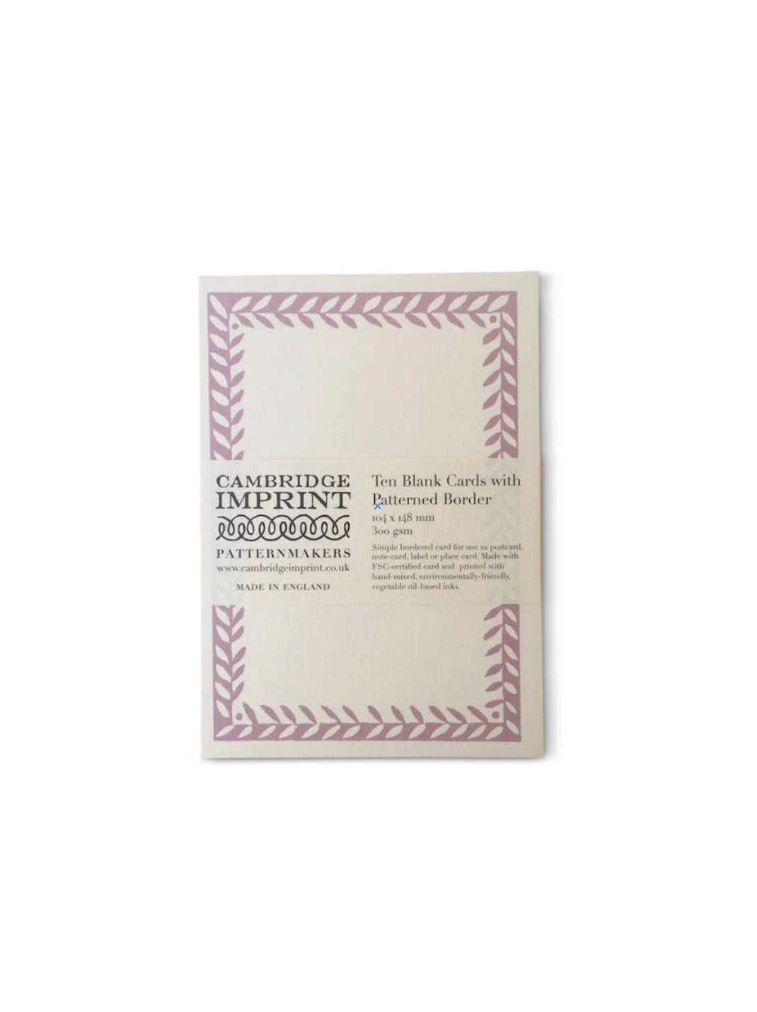 10 Postcards with Patterned Border