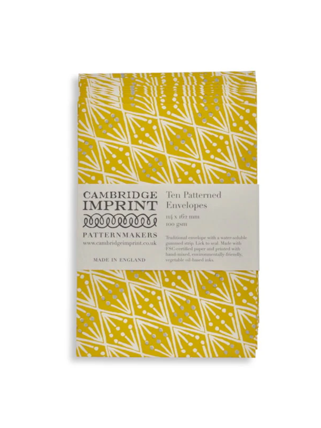 Packet of Ten Patterned Envelopes