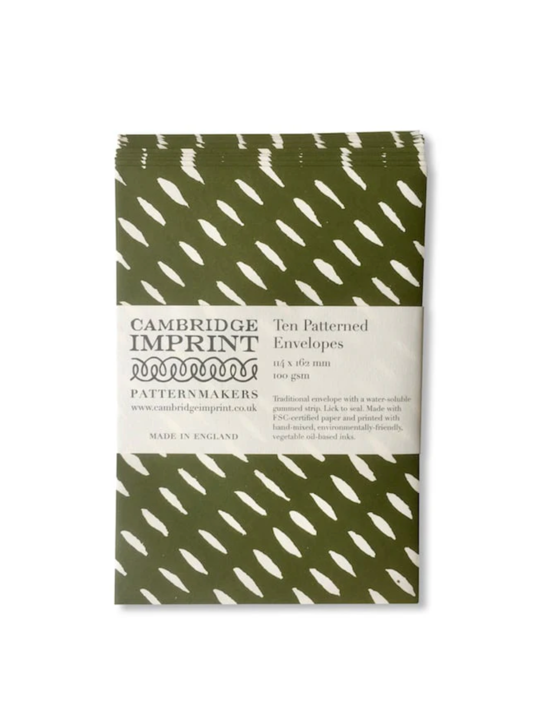 Packet of Ten Patterned Envelopes