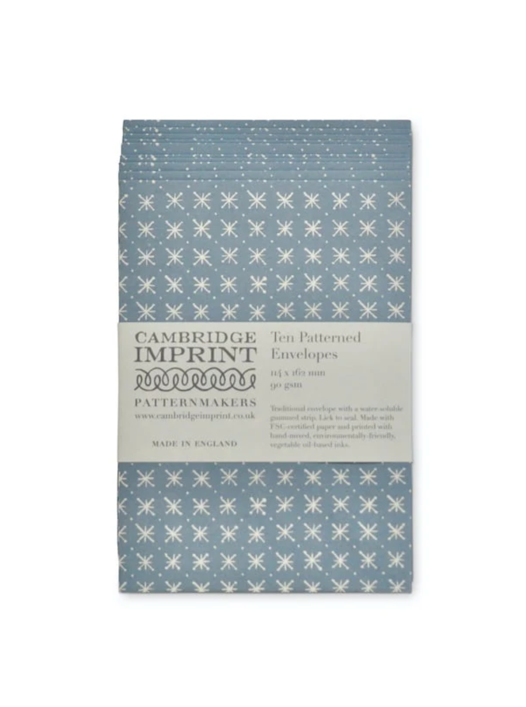 Packet of Ten Patterned Envelopes