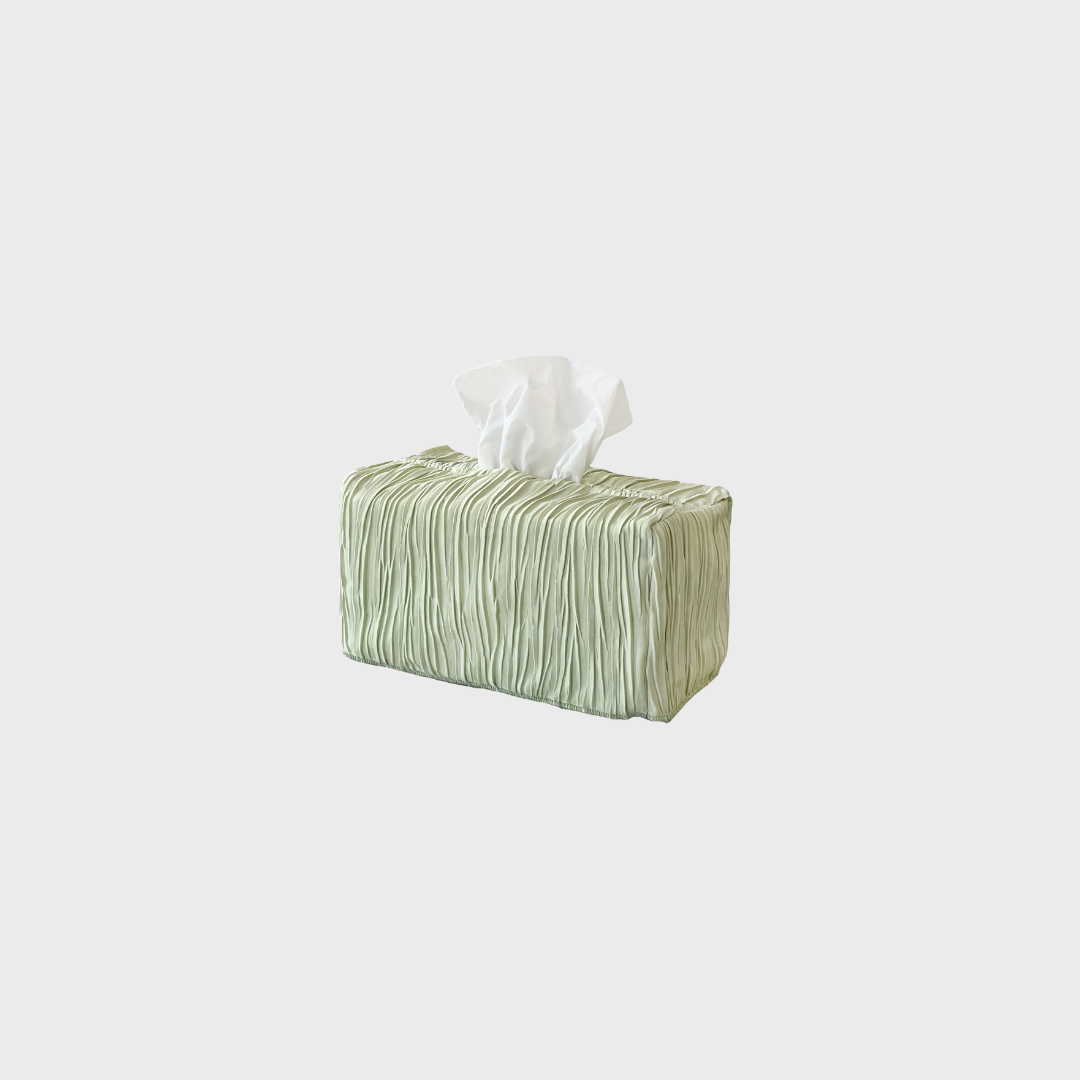 Pleated Tissue Case, Mint