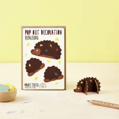 Pop Out Hedgehog Card