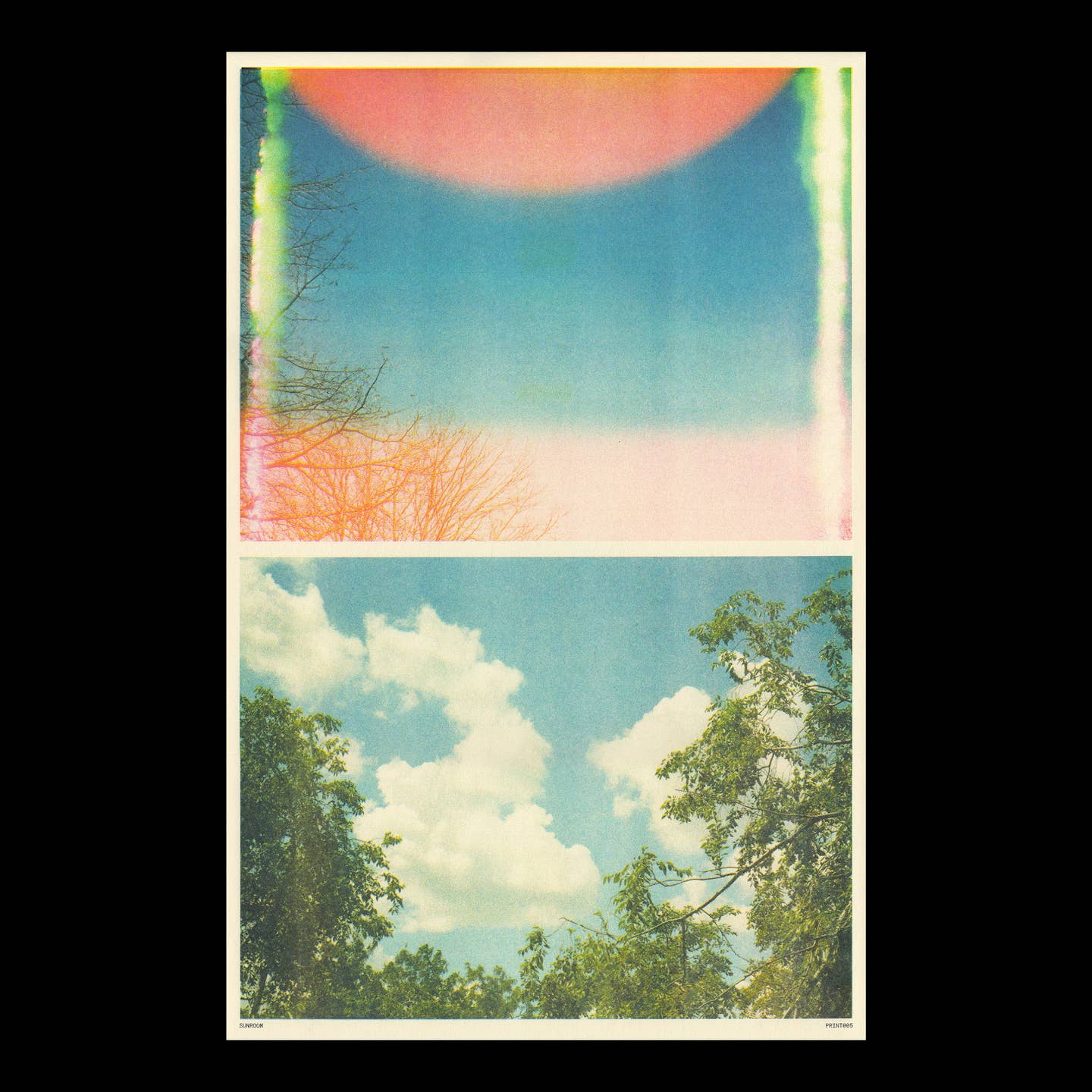 Sky Risograph Print Art Print Poster