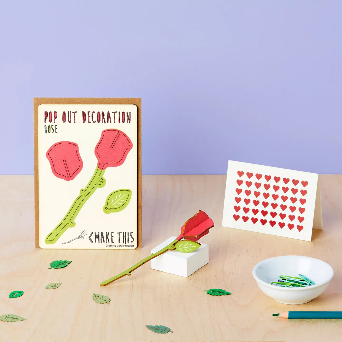 Pop Out Rose Card