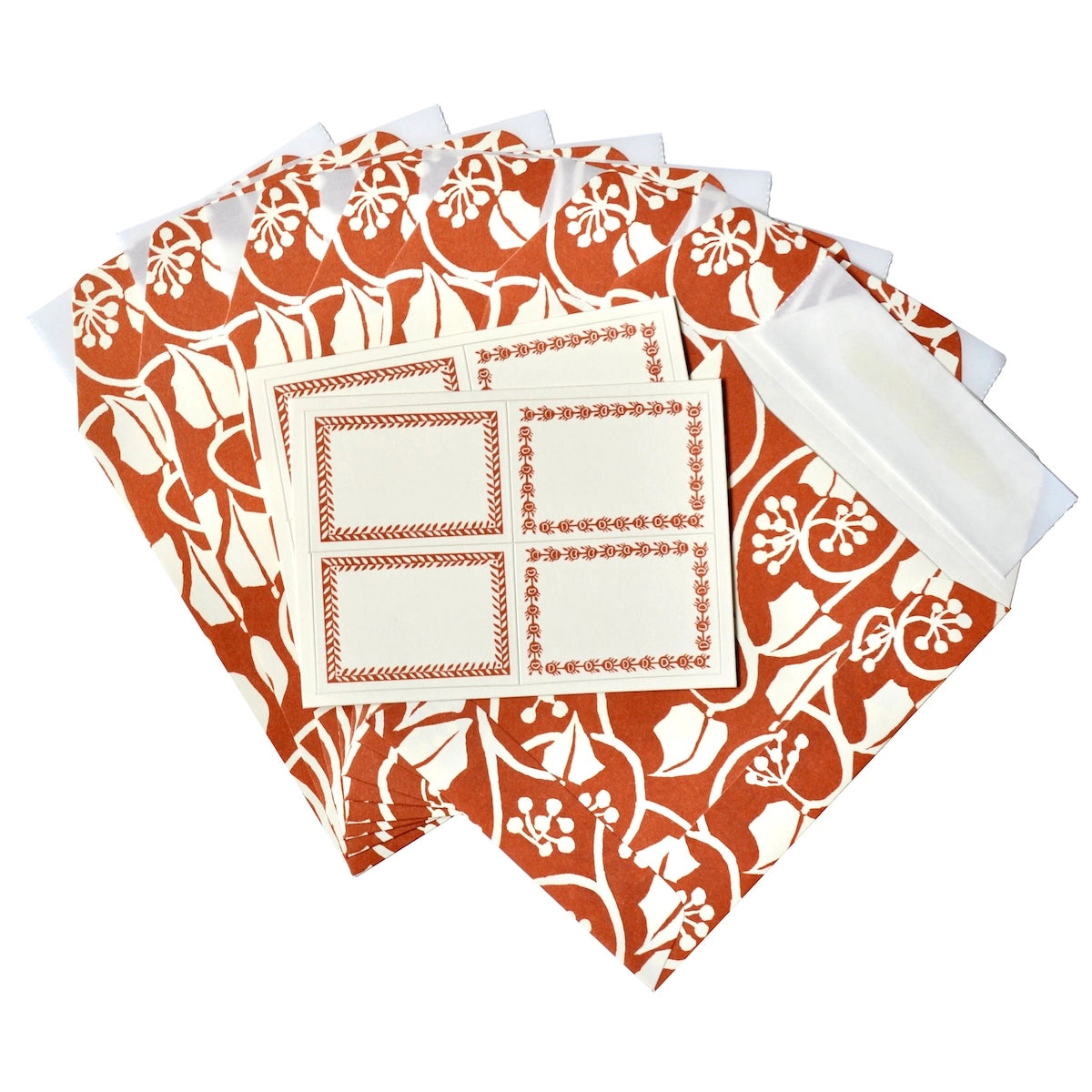 Seed Envelopes in Small Ivy Stripe Russet with Labels