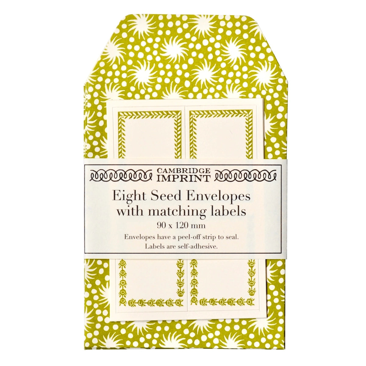 Seed Envelopes in Animalcules Bawden Green with Labels