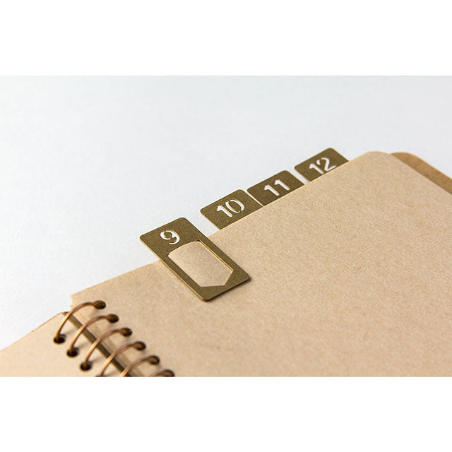 Traveler's Company Brass Number Clips