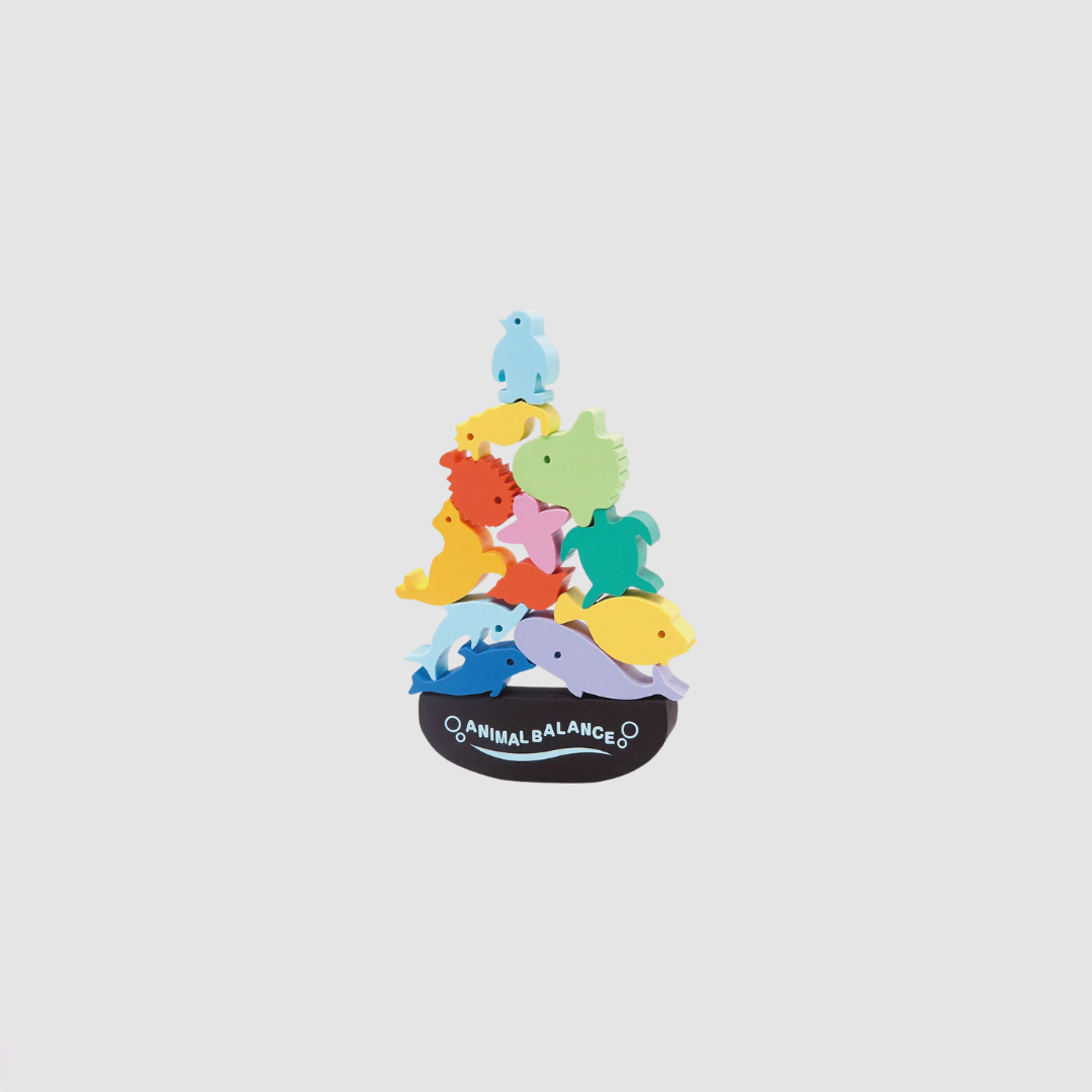 Animal Balance Eraser Set