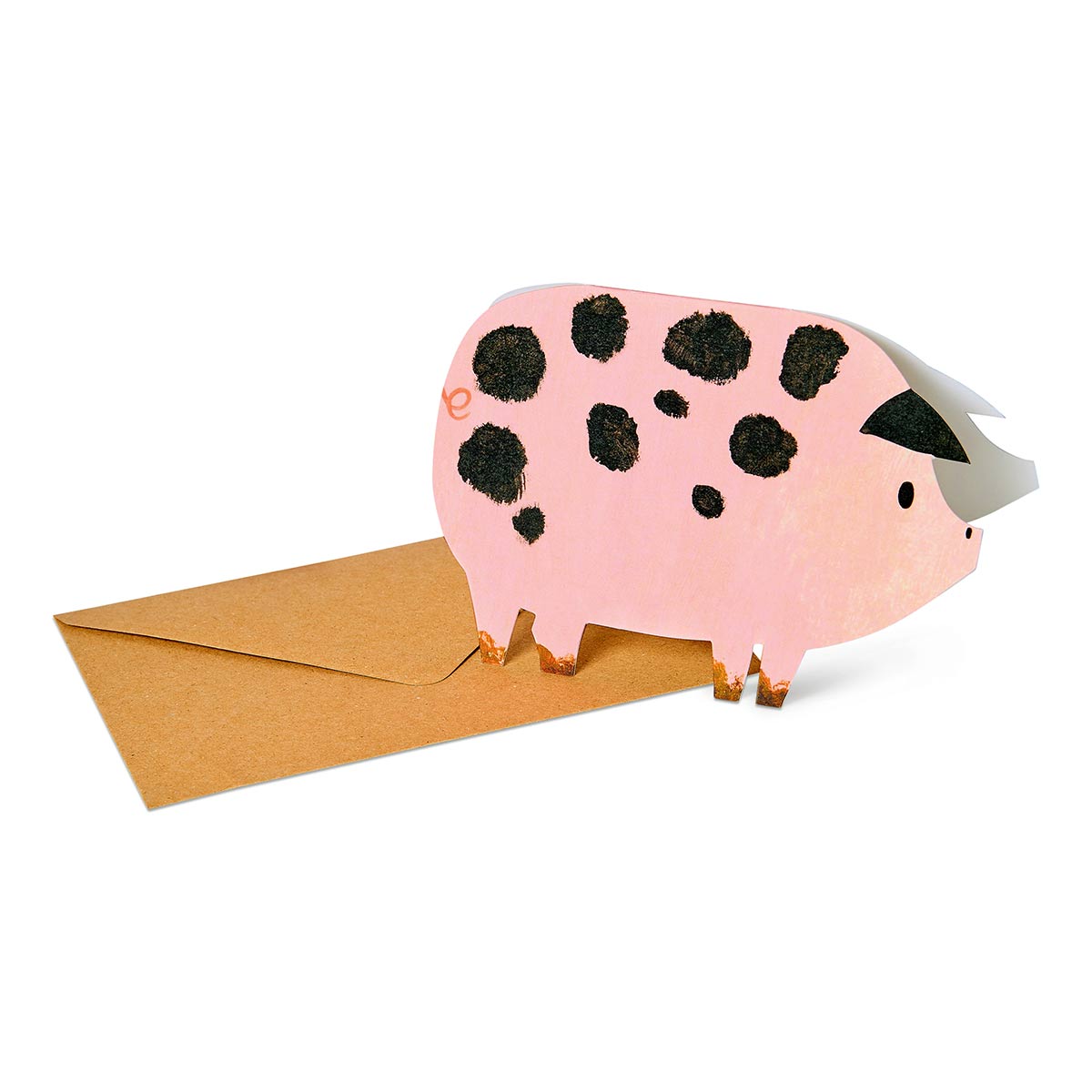 Spotty Pig Birthday Card