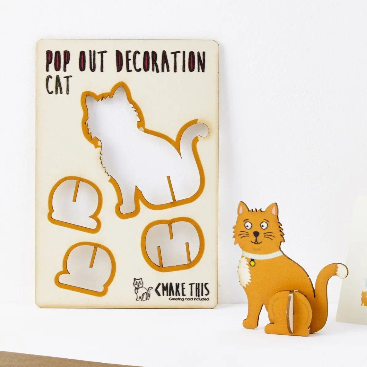 Pop Out Ginger Cat Card