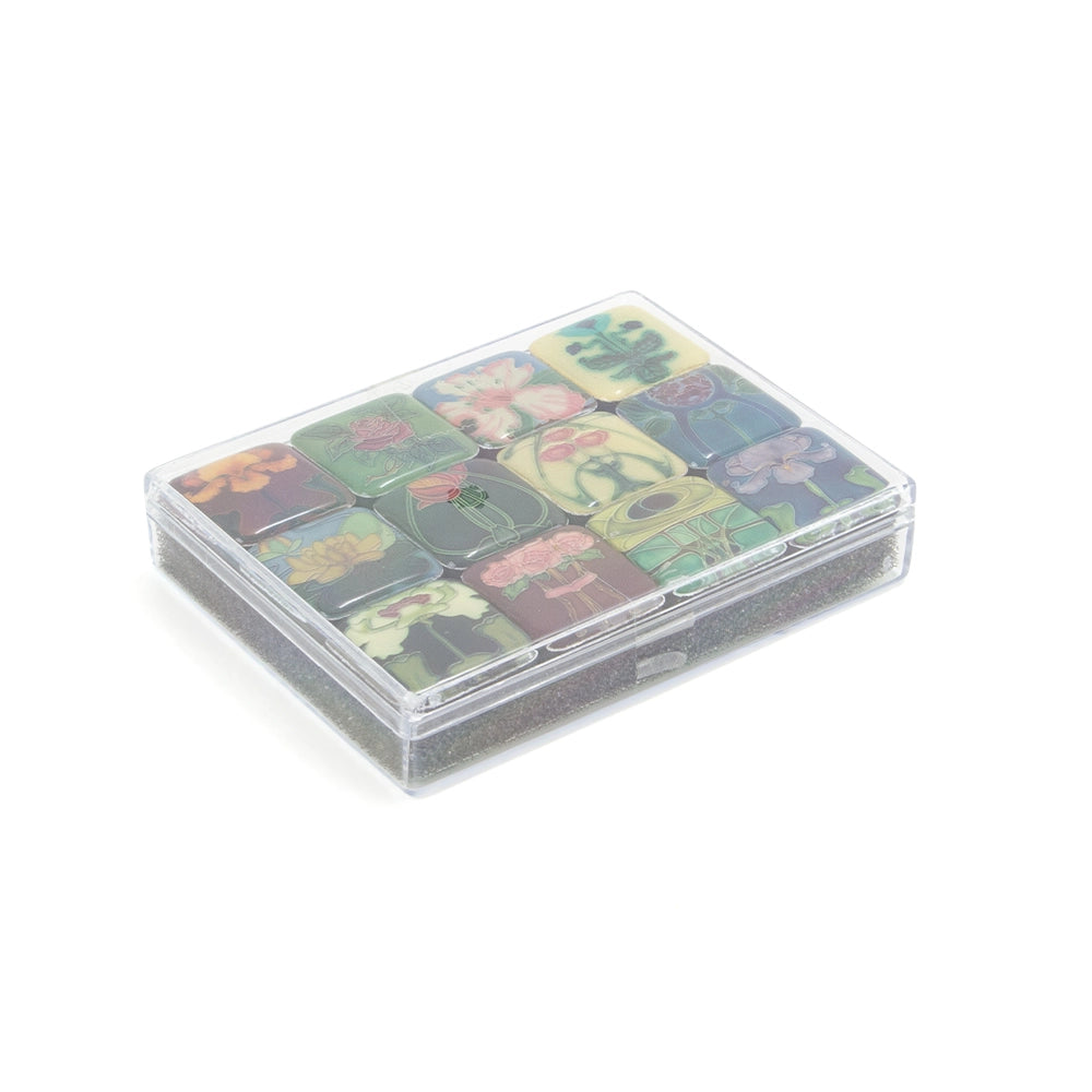 Fridge Magnet Set - Art Nouveau Tiles - 12 Pcs