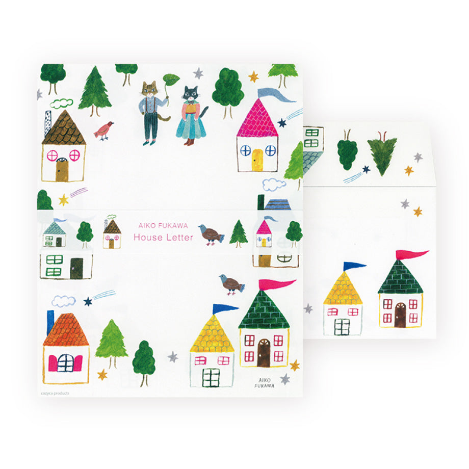 Cozyca Aiko Fukawa Letter Writing Set - House