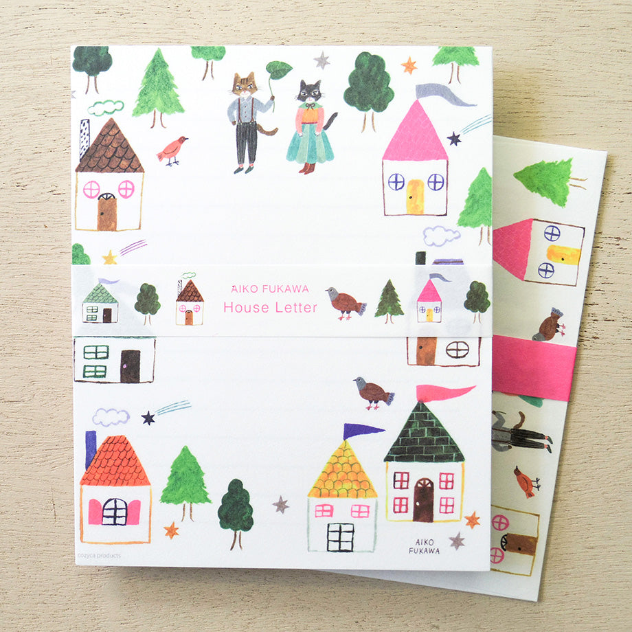 Cozyca Aiko Fukawa Letter Writing Set - House