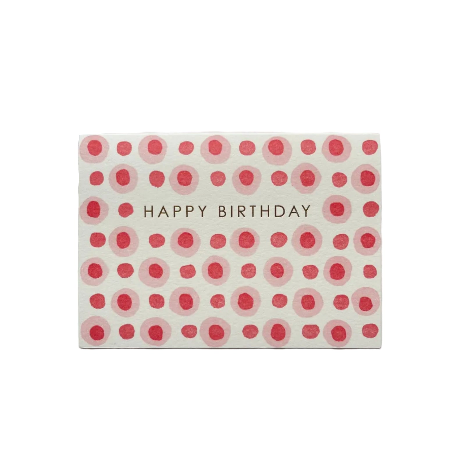 Happy Birthday Dots in Pink and Red