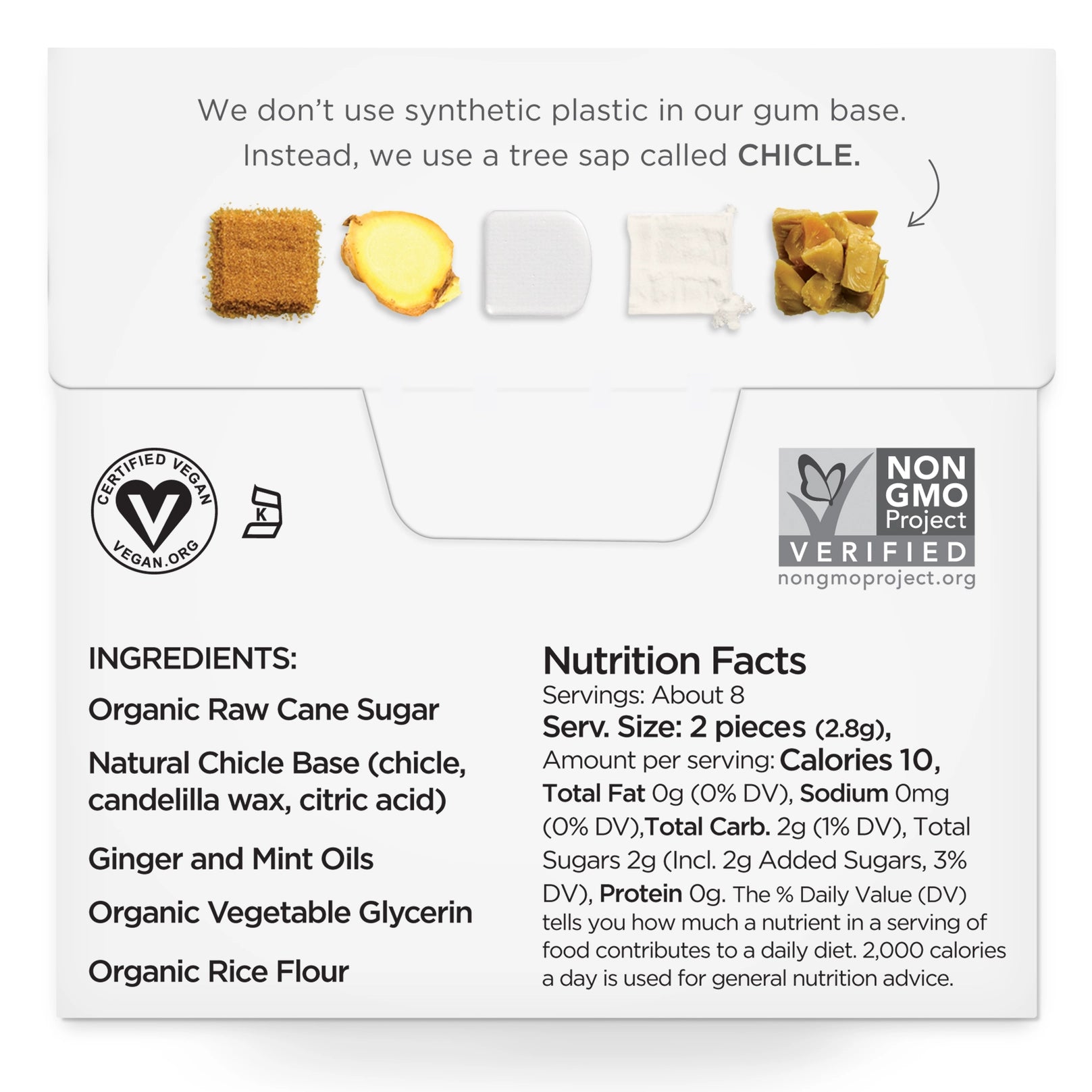 Ginger Chewing Gum - Natural + Plastic-Free