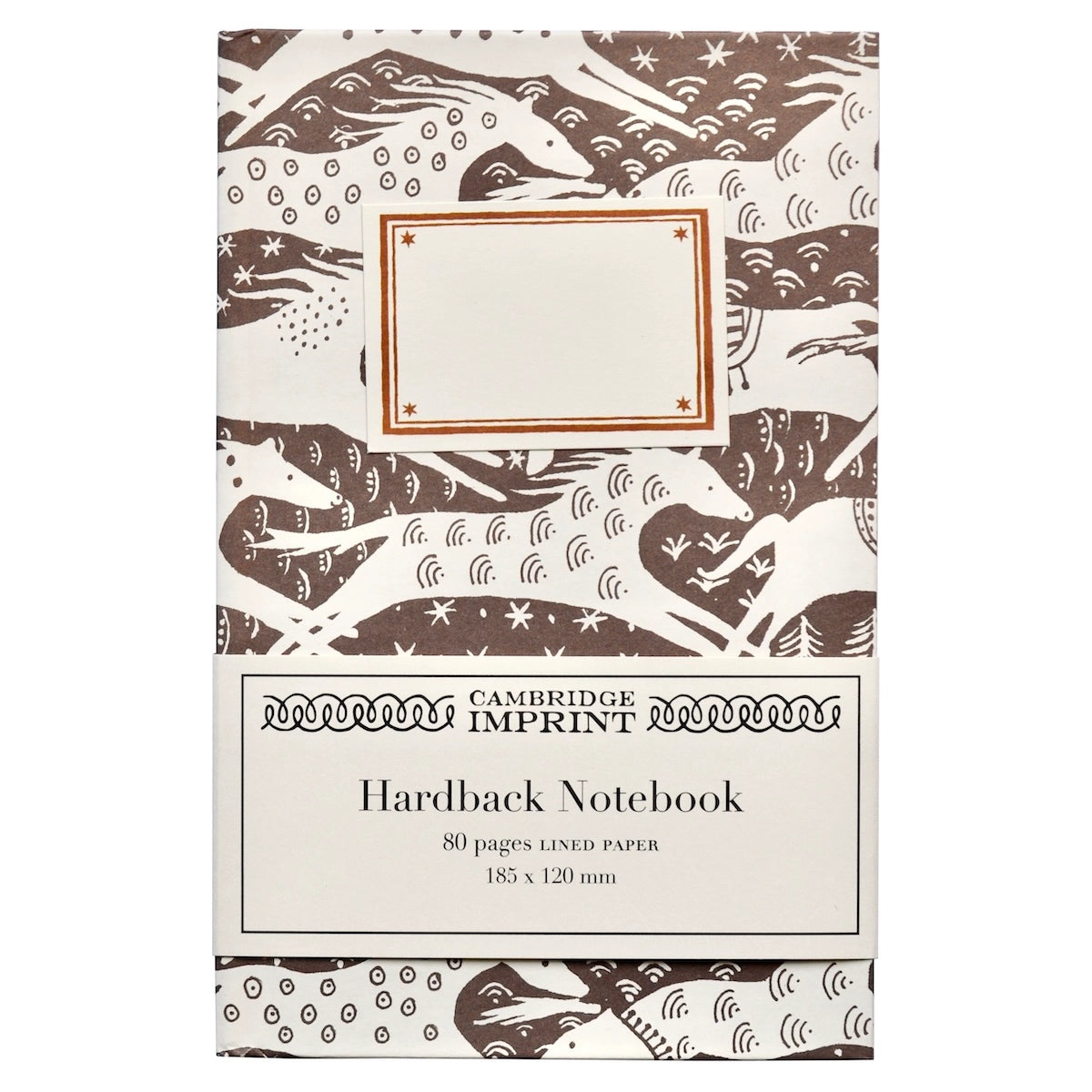 Hardback Notebook Horses Chocolate (Lined)