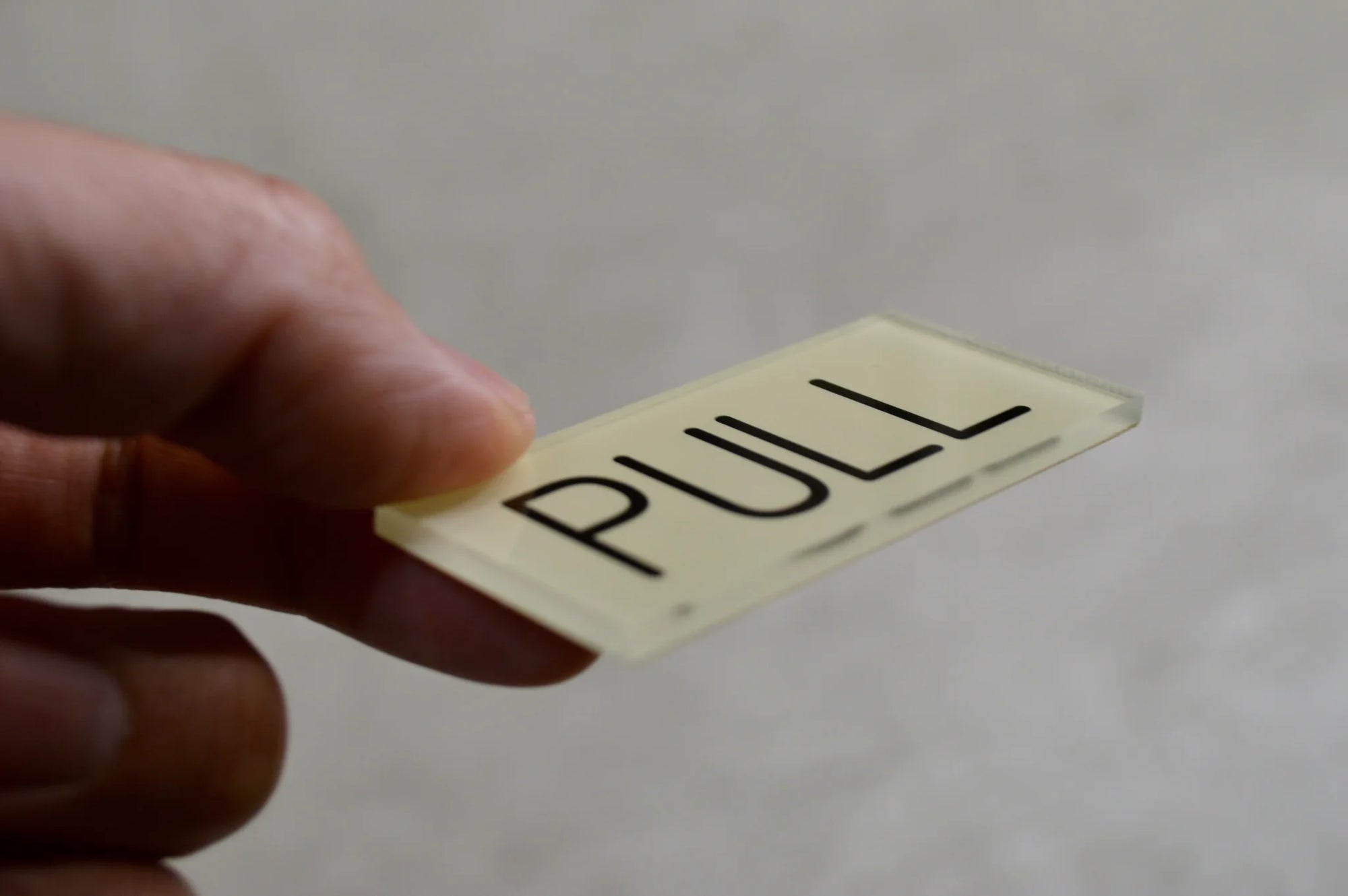 Sign Plates / Push / Pull