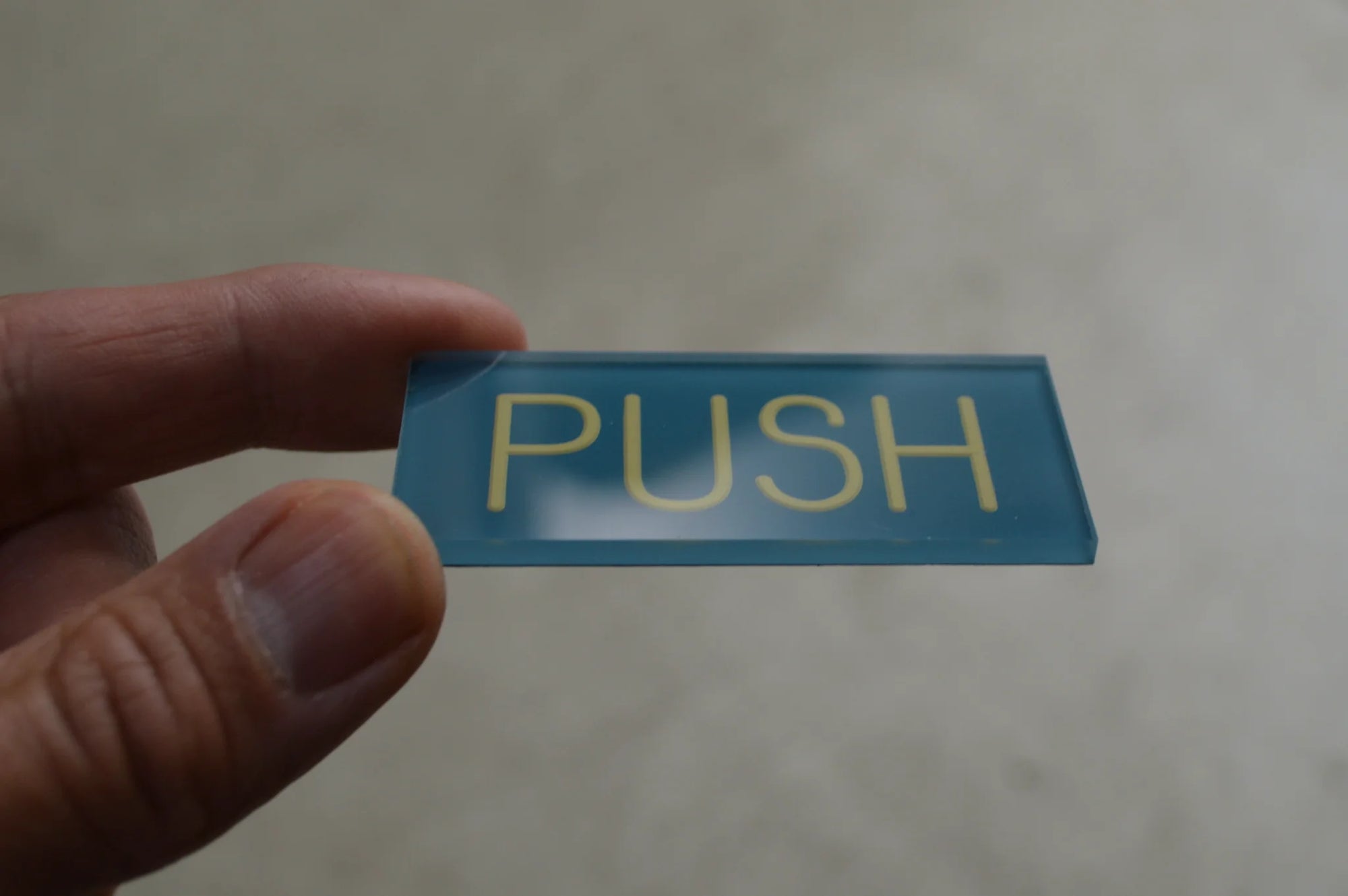 Sign Plates / Push / Pull