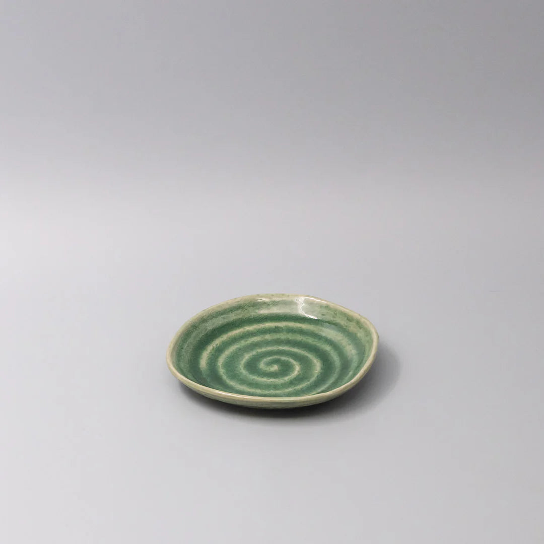 Amane Emerald Glaze Plate
