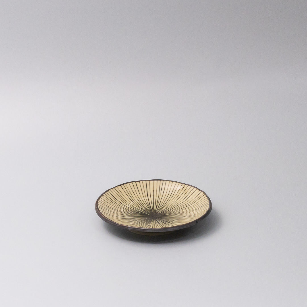 Green Converging Line Glaze 15cm Plate/Saucer