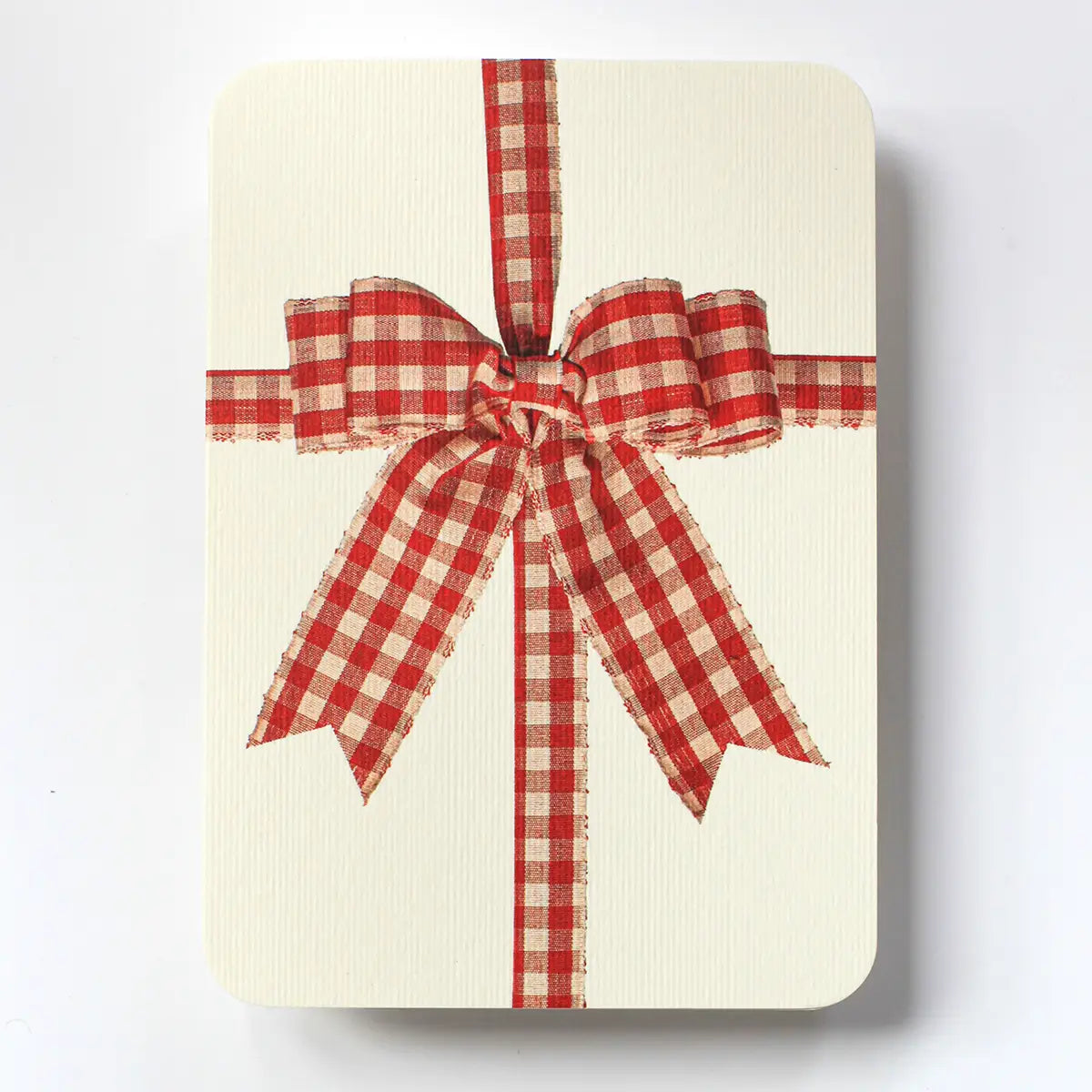Gingham Bow Greeting