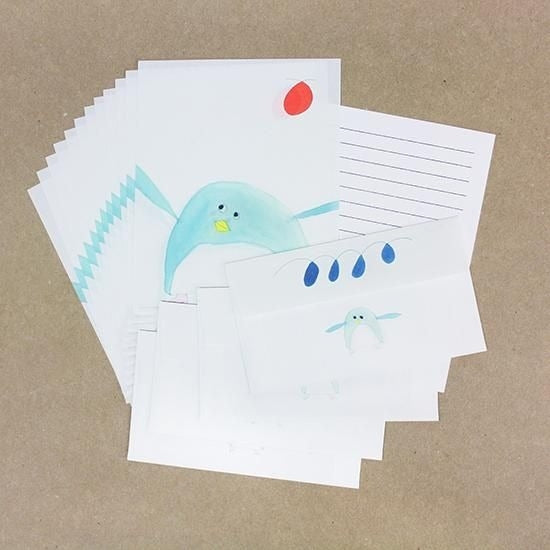 Cozyca Aiko Fukawa Letter Writing Set - Penguin