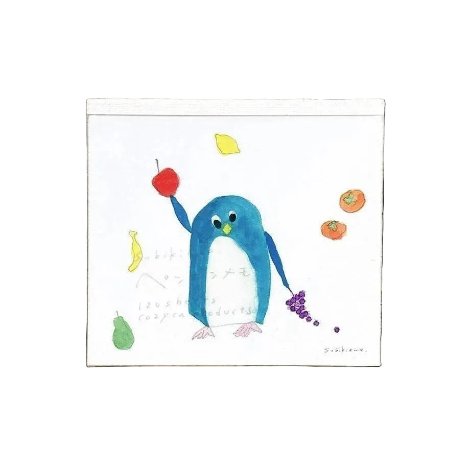 Cozyca Subikiawa. Block Memo Pad - Penguin