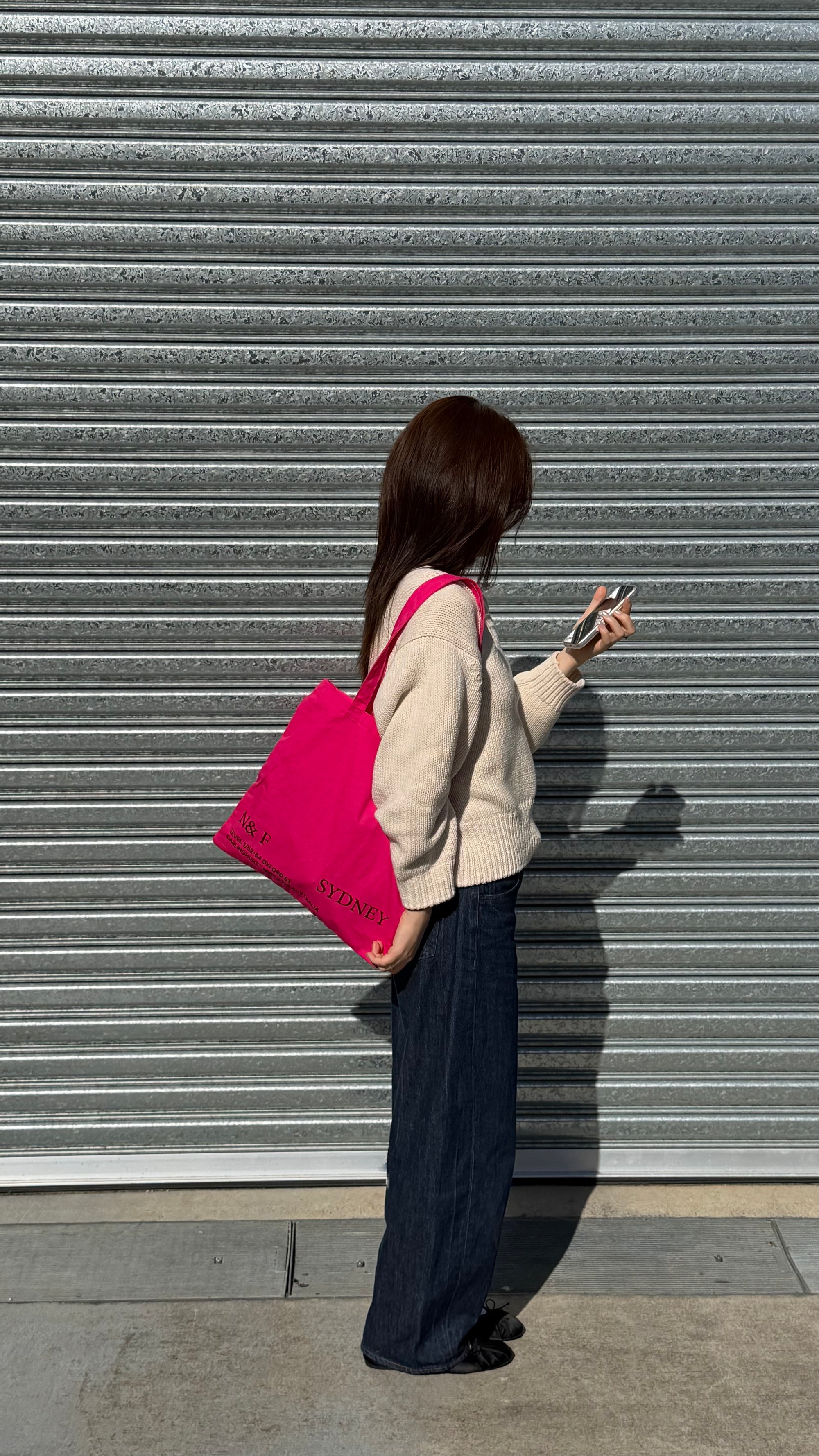 Near&Far Original Logo Bag Raspberry