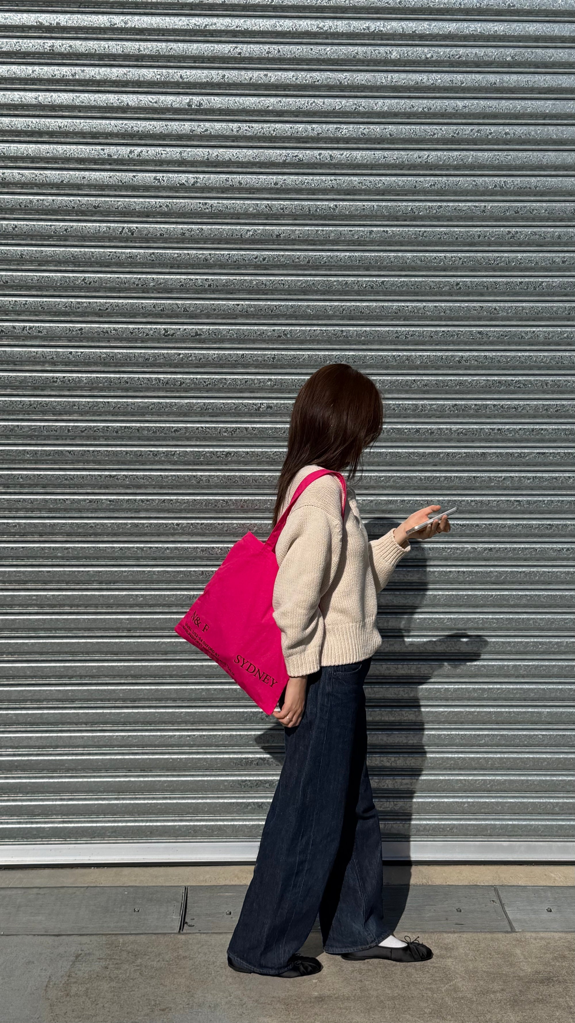 Near&Far Original Logo Bag Raspberry
