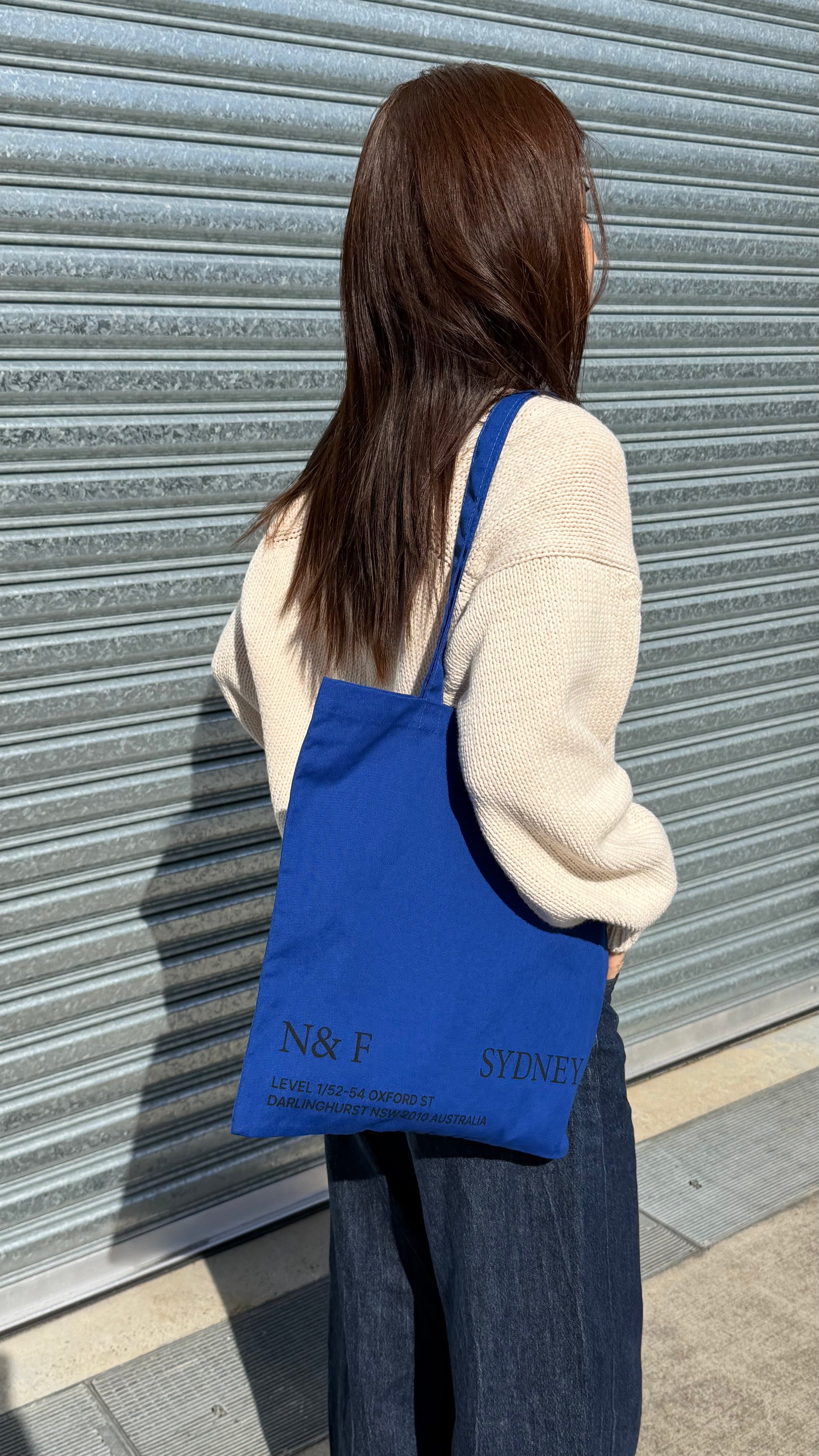 Near&Far Original Logo Bag Blueberry