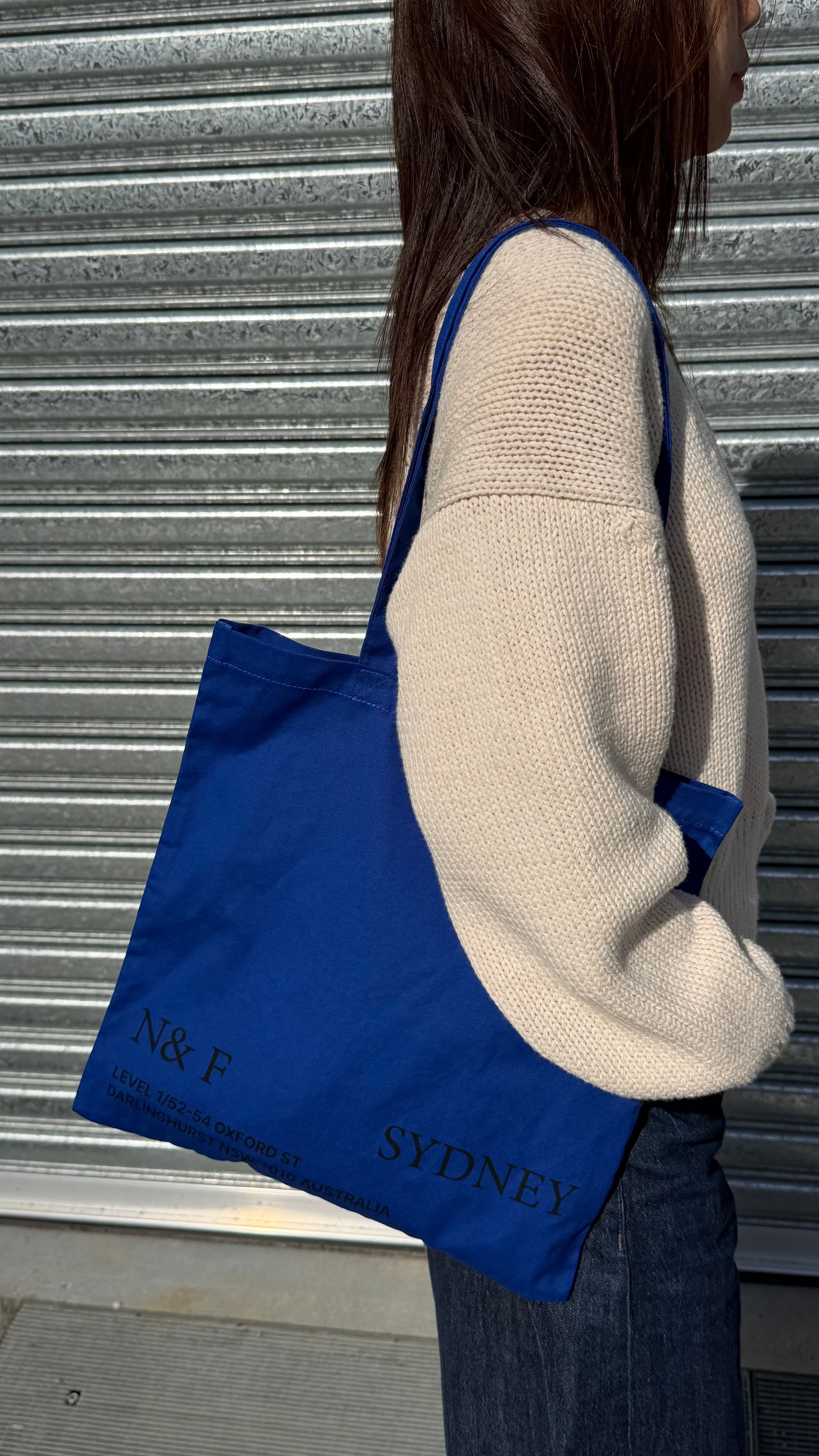 Near&Far Original Logo Bag Blueberry
