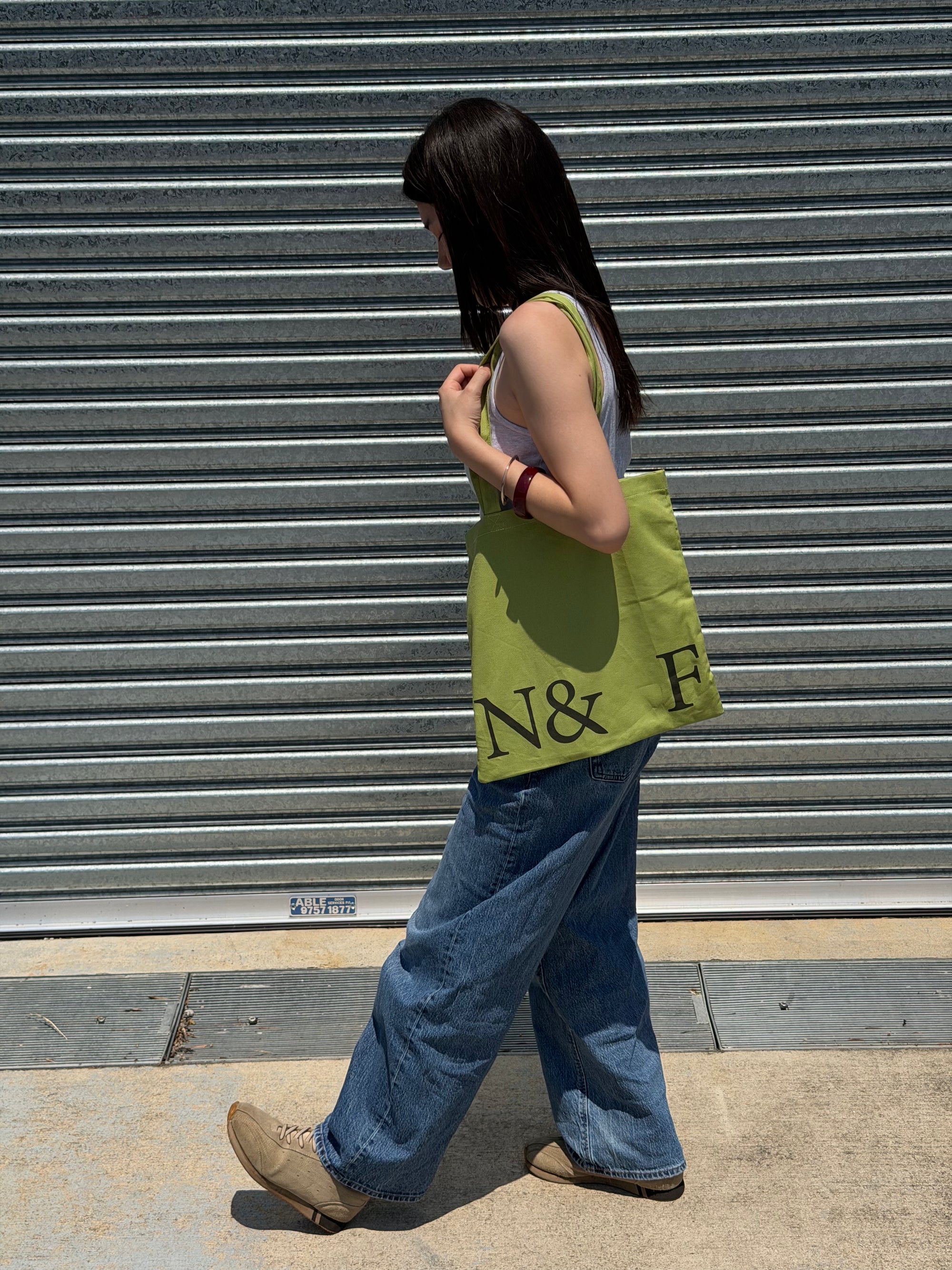 Near&Far Original Logo Bag Matcha