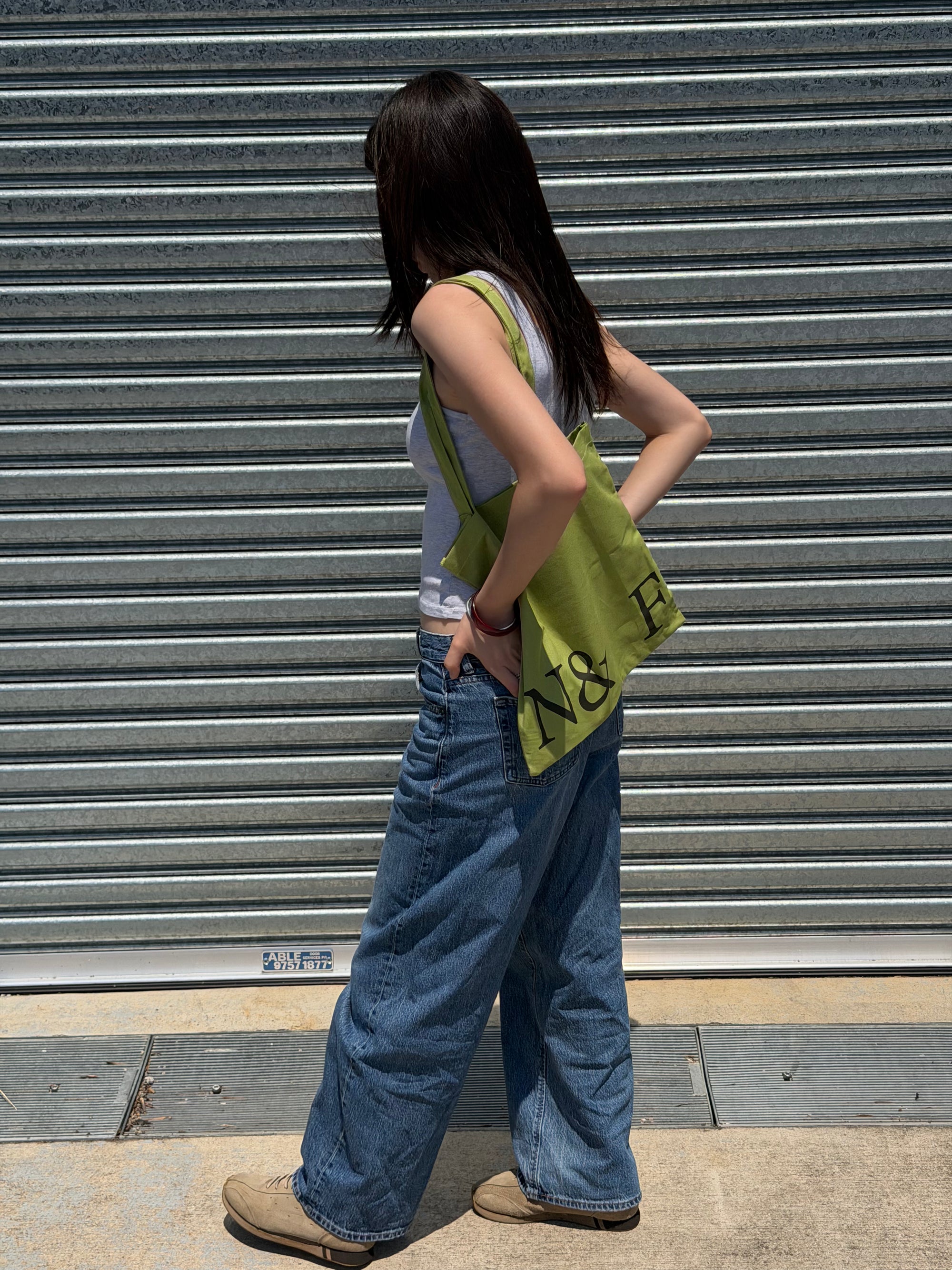 Near&Far Original Logo Bag Matcha