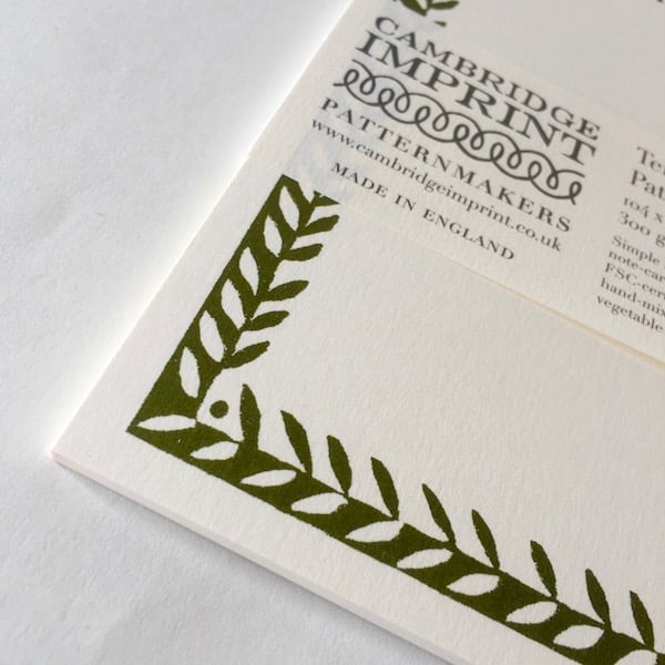 10 Postcards with Patterned Border