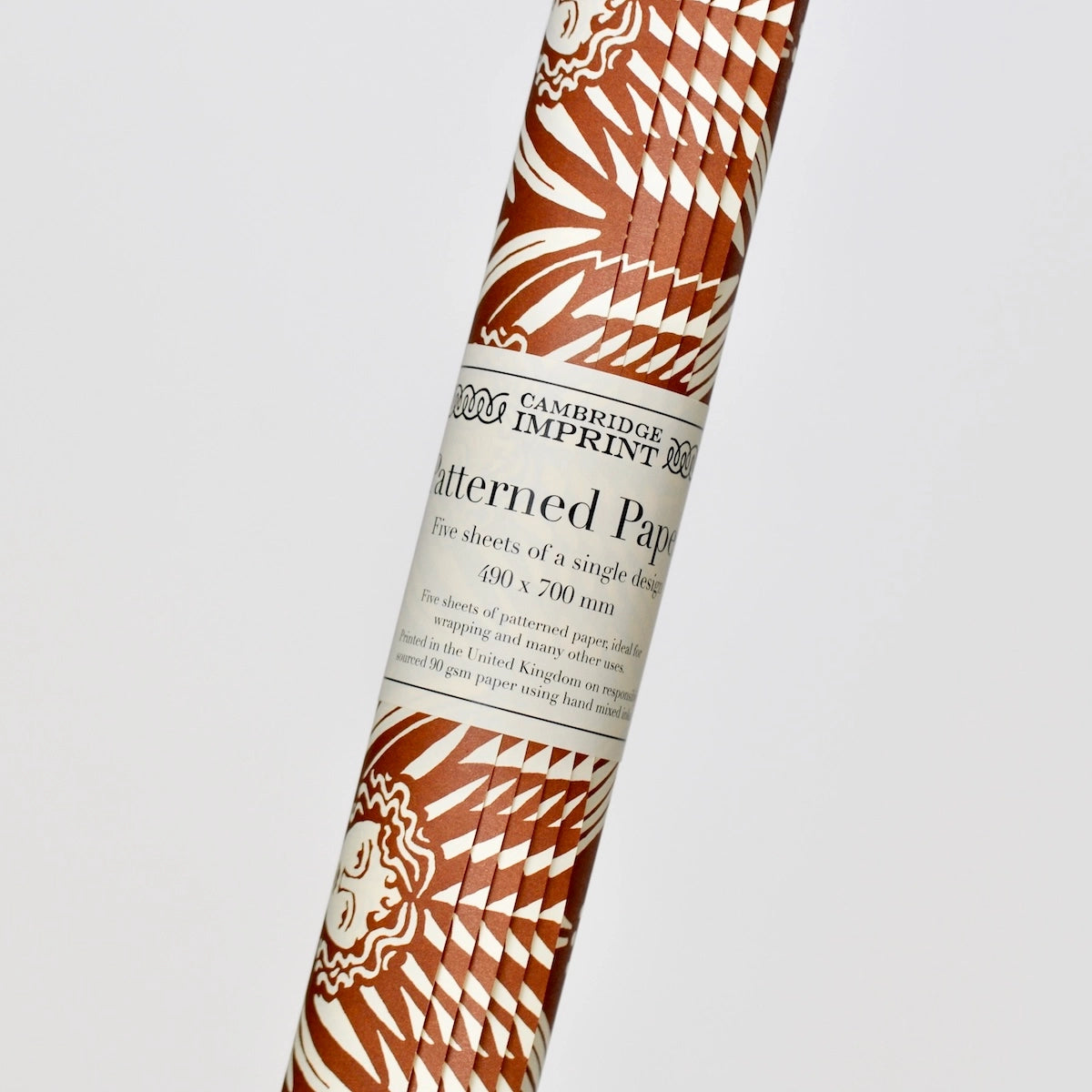 5 Sheets of Suffolk Angels Cocoa Patterned Papers