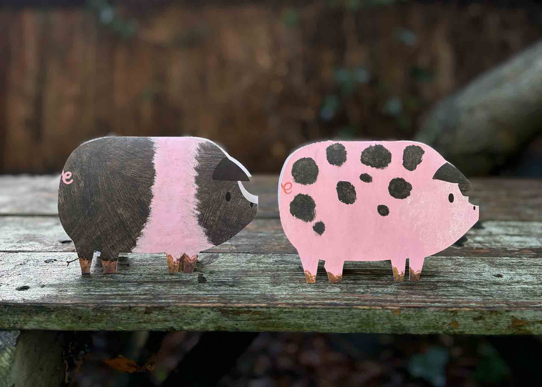 Spotty Pig Birthday Card