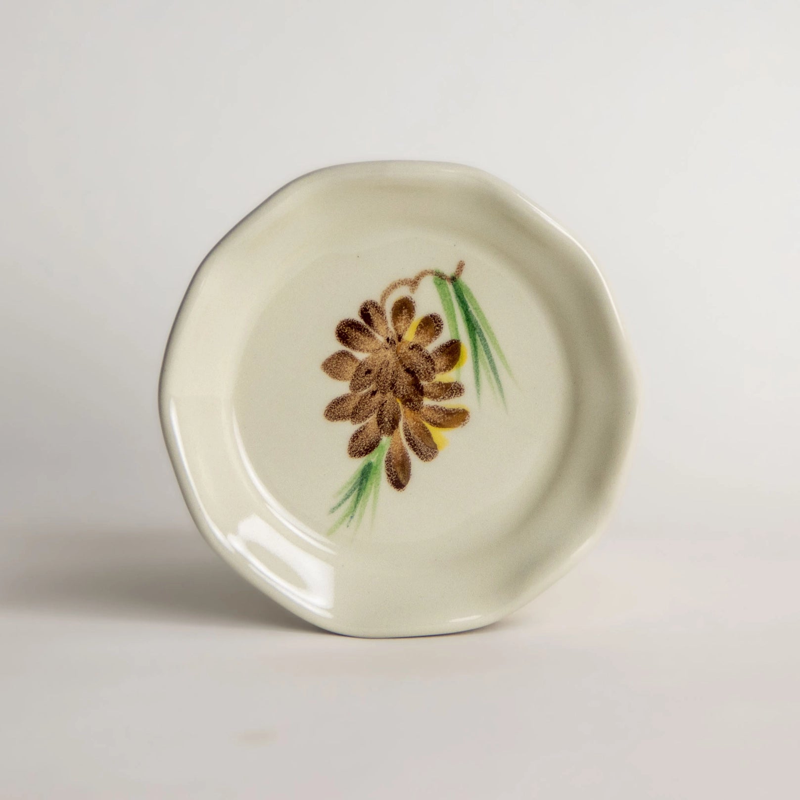 Oil Dipping Dish/Coaster/Bowl - Pinecone