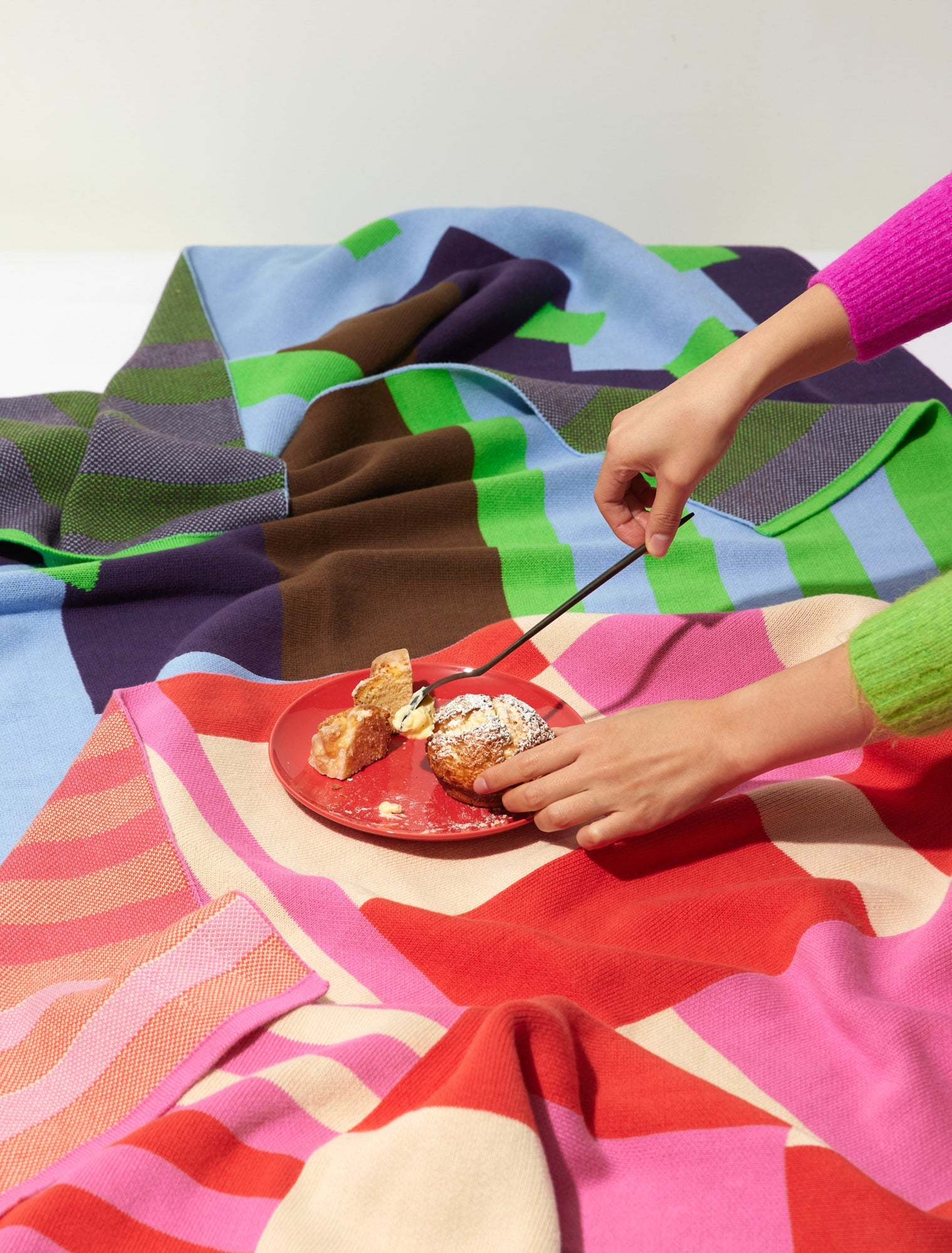 Pink Door Cotton Blanket