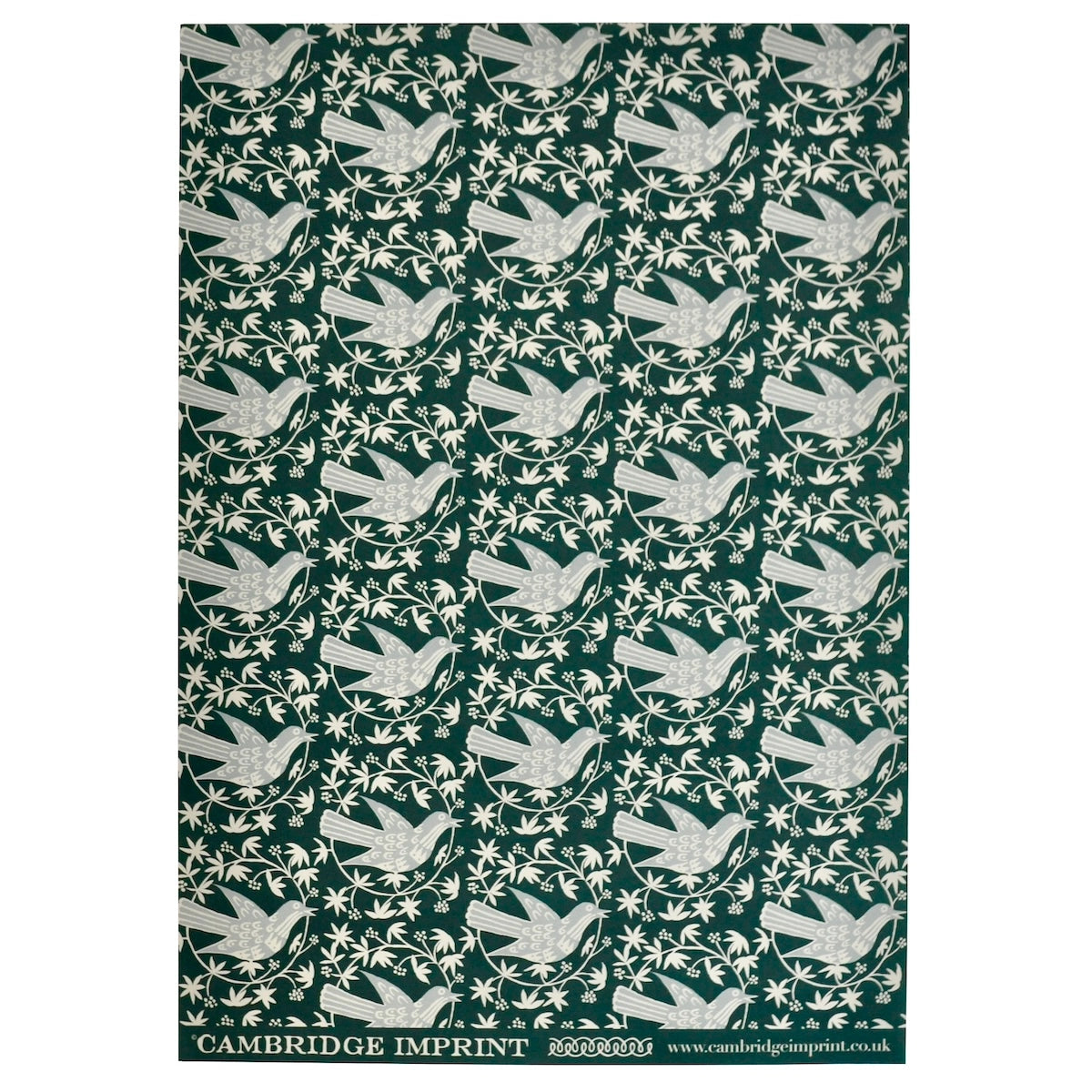 5 Sheets of Songbird Midwinter Patterned Gift Wrap Paper