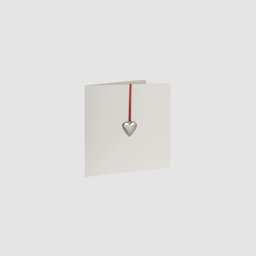 Red Heart Token Greeting Card