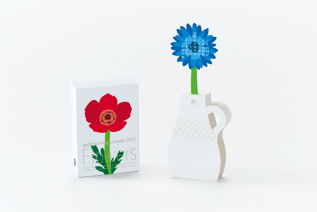 2027 Good Morning Calendar - Flowers