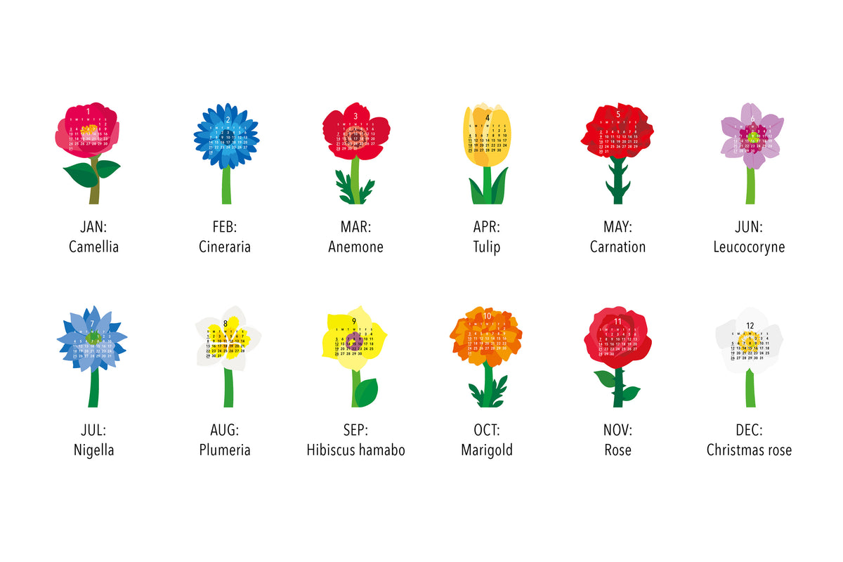 2027 Good Morning Calendar - Flowers